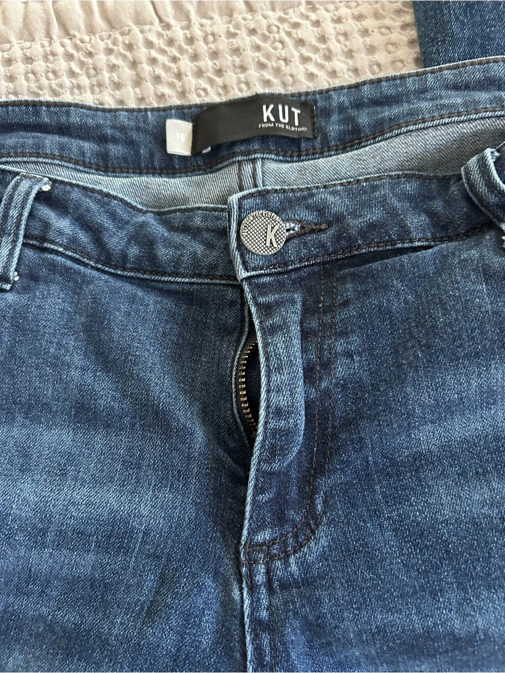 Kut from the Kloth Dark Blue High Rise Jeans